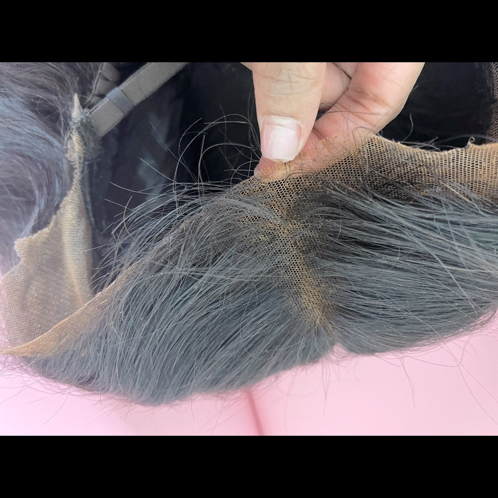 Lace front wig